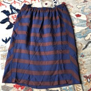 Madewell Broadway & Broome Stripe Pencil Skirt